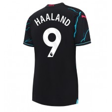 Manchester City Erling Haaland #9 Tredjedrakt Kvinner 2023-24 Kortermet